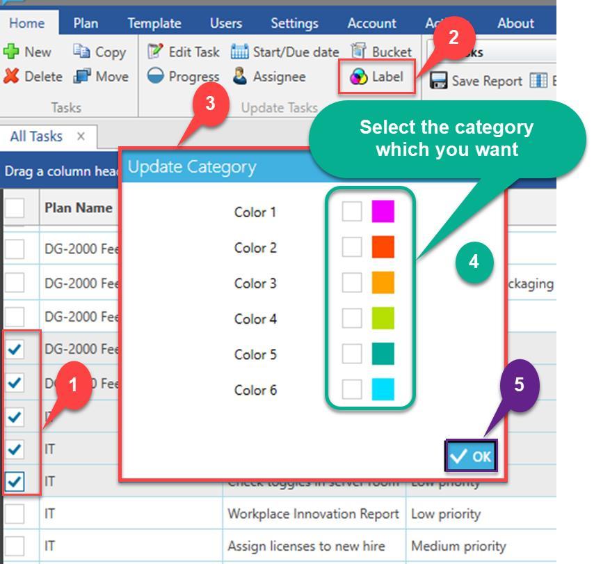 Label Fig.5.1.2.7. Update Label 5.1.3. Reports Icons Description Sync Save report Edit columns Sync Planner tasks to the app database in your computer.