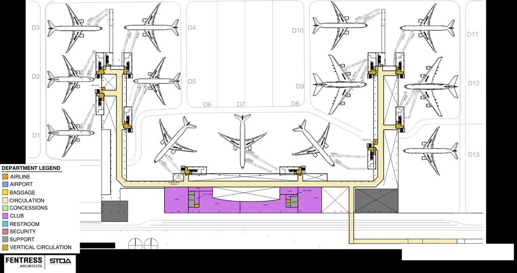 Potential Internal Layout Club Level Note: This is a concept