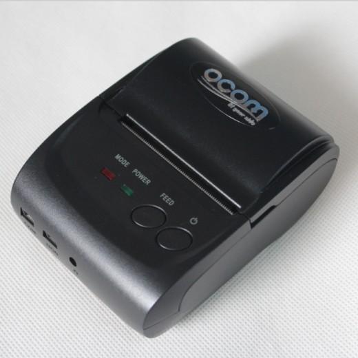 Bluetooth Thermal Printer (Model Number: OCPP- M05) Features: Support Windows, Android, or iphone OS. Bluetooth, USB and RS232 communication for option. Higher print speed 90mm/sec. 100km TPH Life.