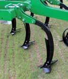 Spring Loaded Tines can work down to 300mm deep to incorporate large