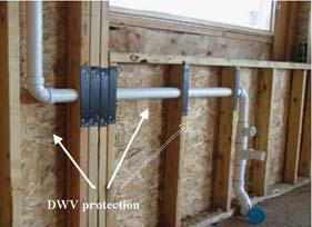 PLUMBING All plumbing fixtures shall be provided with approved drains and vents.