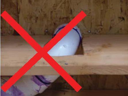 Floor joists Note: floor joists are structural members and should not be cut unless approved by the jurisdiction.