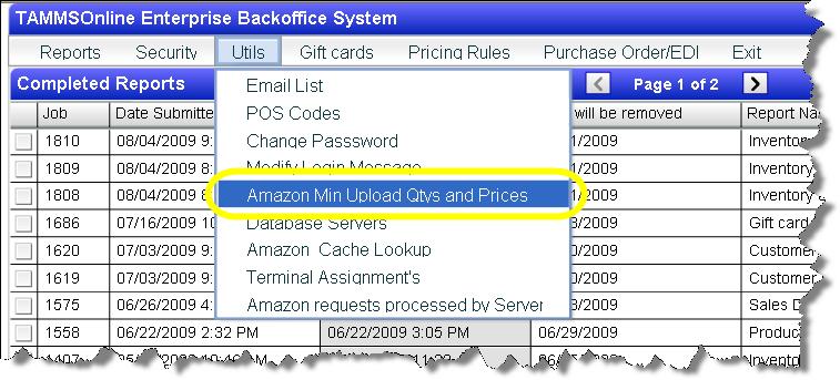 Once you enter into the Amazon module you will see a listing of the rules you