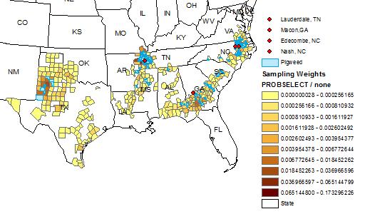 Distribution of Pigweed Resistance to Herbicides Across the Cotton Belt Three primary areas where pigweed resistance to herbicides was reported.