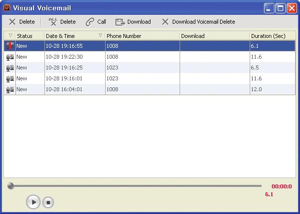 mobile client Visual Voice Mail Outlook Synchronisation Synchronisation with Microsoft Outlook