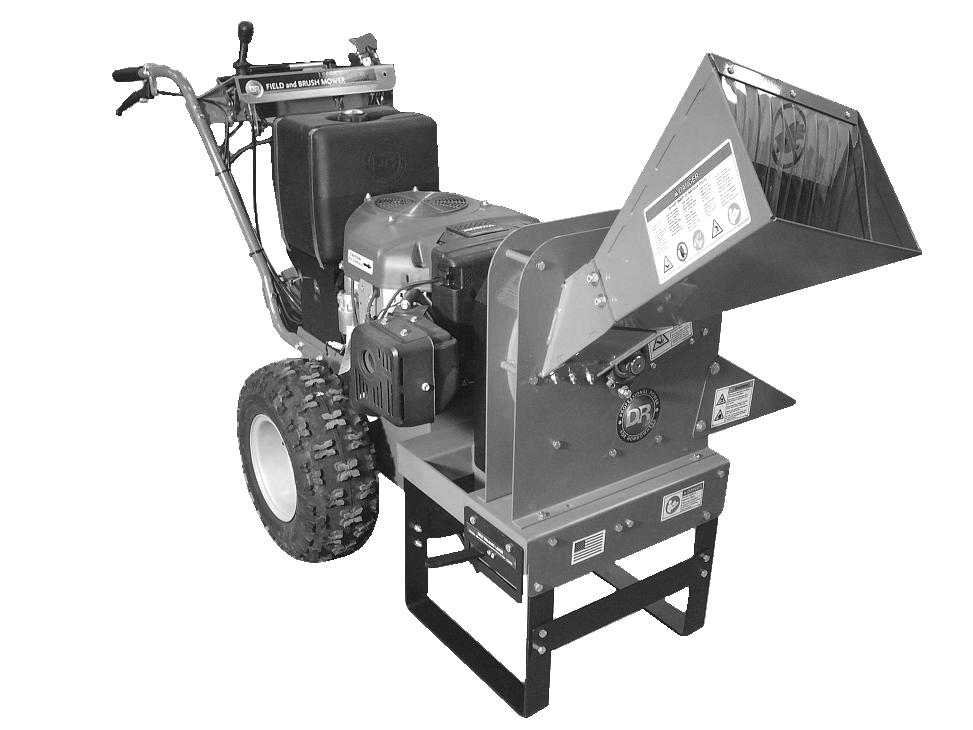 DR CHIPPER ATTACHMENT for the DR FIELD and BRUSH MOWER SAFETY & OPERATING