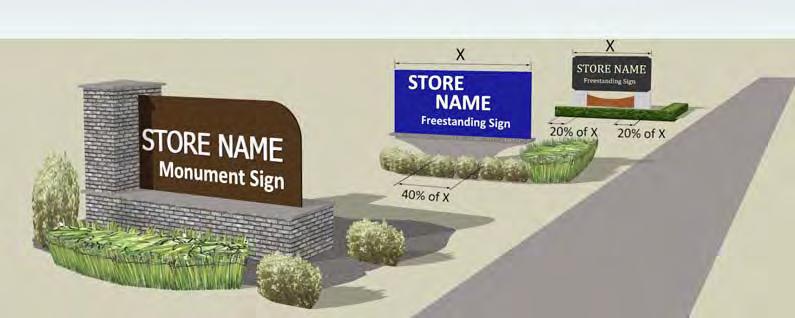 The left image uses Google Earth as a base to which to illustrate the proposed sign. The right image uses an actual photograph and superimposes the proposed sign. 2. Sign form.