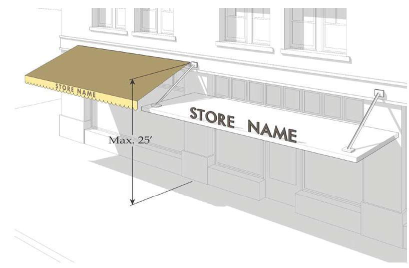 Section 20.132.160 Awning and Canopy Signs.