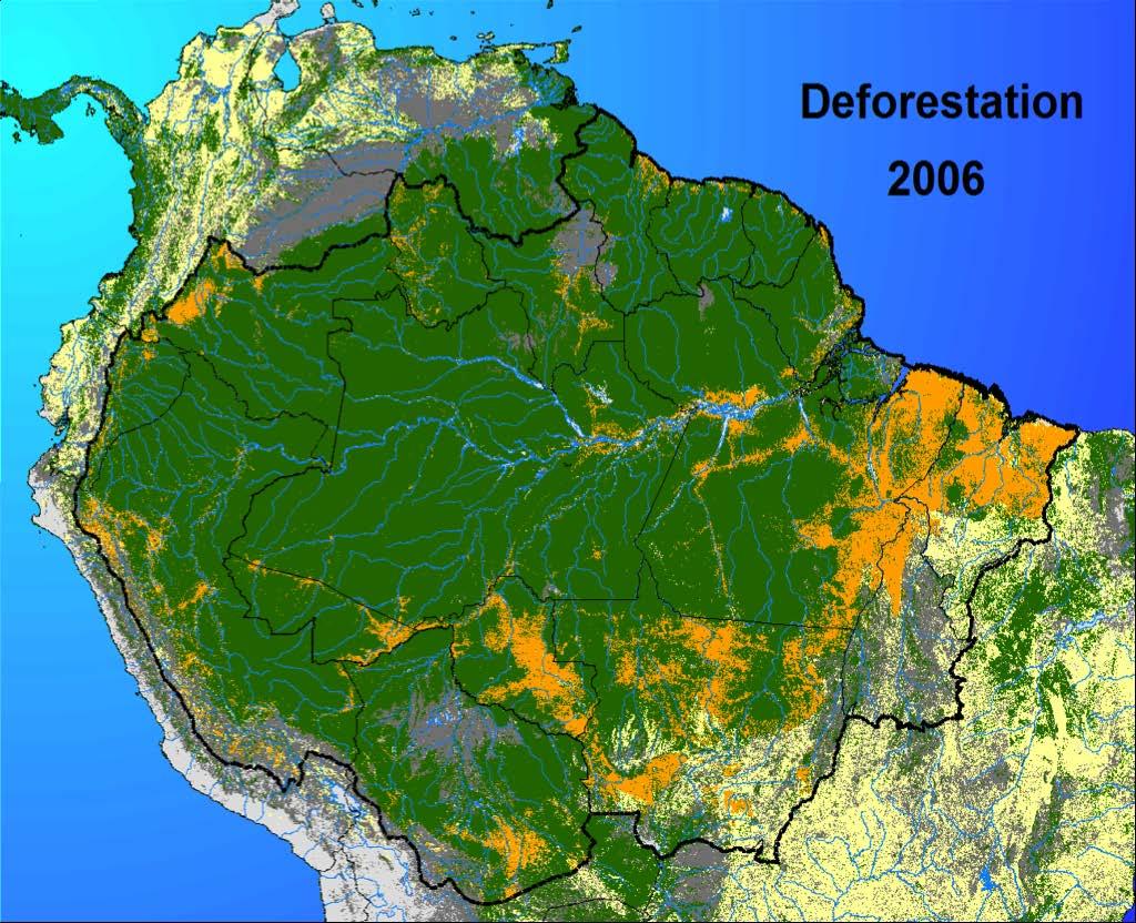 5 scenario over Amazon Blue & Orange : Brazilian projections