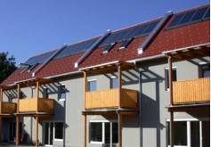Picture source: AEE INTEC Concept 2: CS-MFH Solar-combi systems in multi-family houses. Solar thermal system providing heating for both domestic hot water and space heating in multi-family houses.