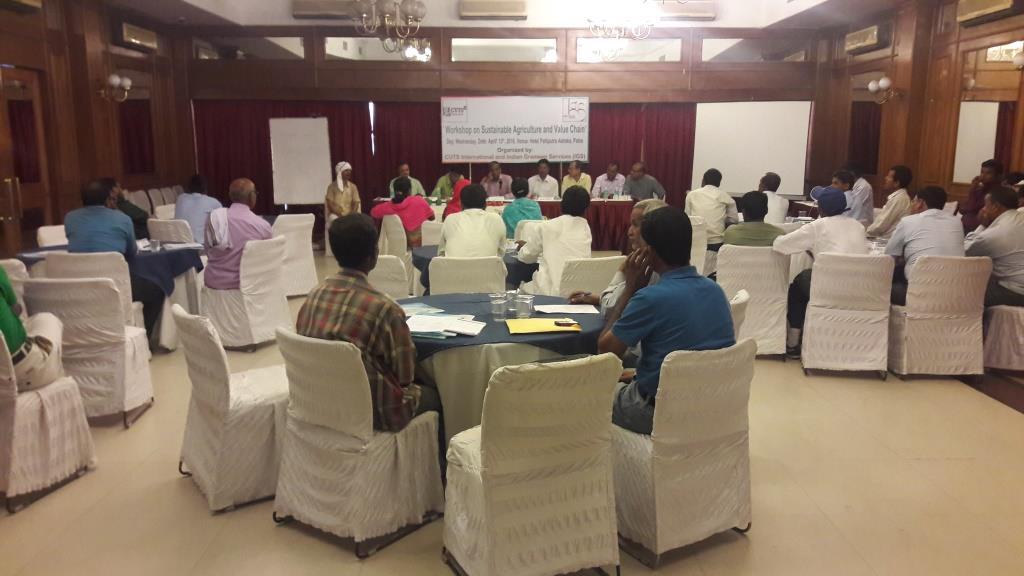 In consideration of the above facts, Indian Grameen Services conducted a day long workshop on Sustainable Agriculture and Value chain with the support of CUTS International on 13 th April, 20