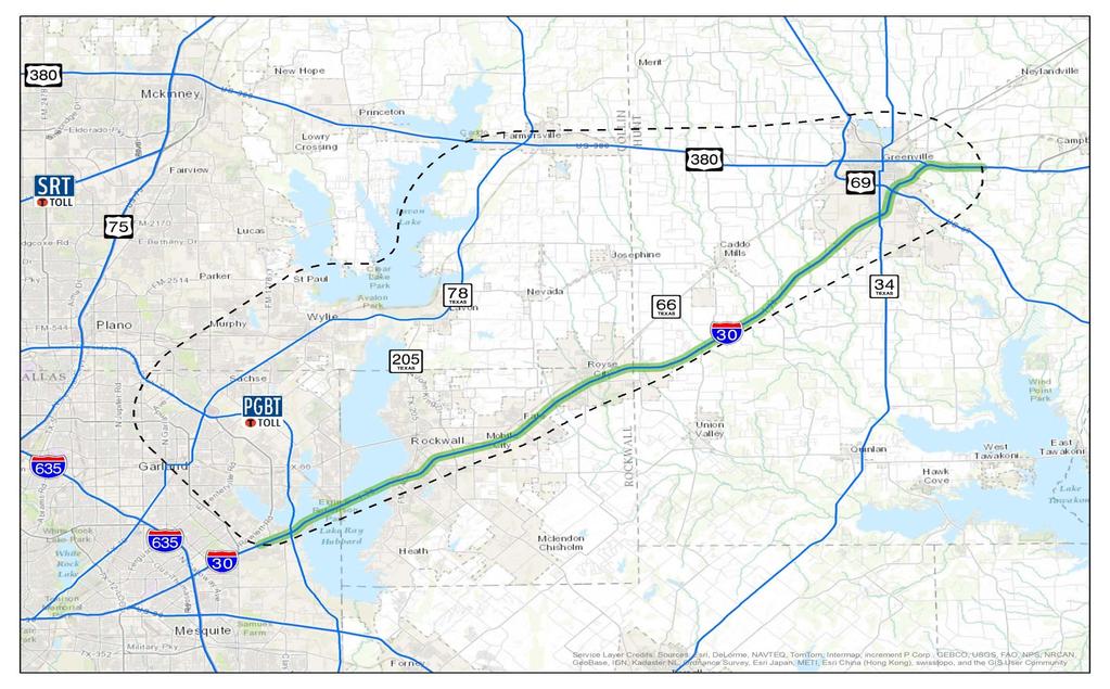 8) Expansion of IH-30 Facility Strategy 8a) Add 2 HOV / Managed