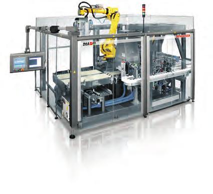 DEPALLETIZING MACHINES BFB Division has developed a robotized depalletization system for different products like vials jars and bottles positioned in heatformed trays.