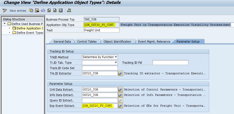 SUMMARY This document gives an overview of the configuration that is needed to enhance the standard FCL freight unit tracking scenario for EM TM integration to have expected events on container level.