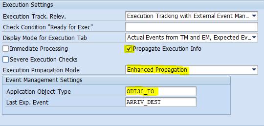 Enhance Execution Tab on UI To display the container ID for the expected events on the execution tab on the freight unit UI a web dynpro