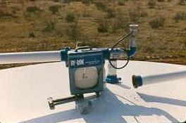 A chart recorder is set up on the tank battery for a 24-hour pressure test.