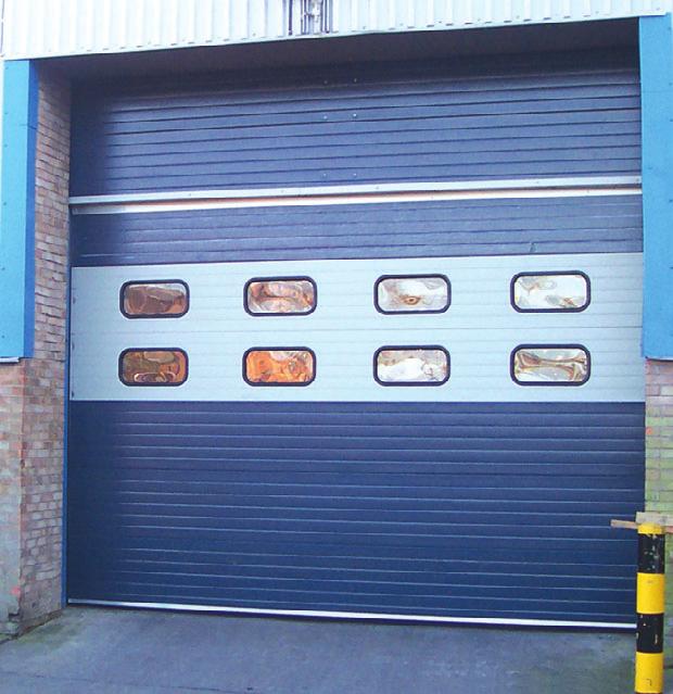 40mm A& C Insulated Sectional Overhead Doors give guaranteed high thermal performance, avoiding cold bridging compared with traditional roller shutters A& C Insulated Sectional Overhead Door panels