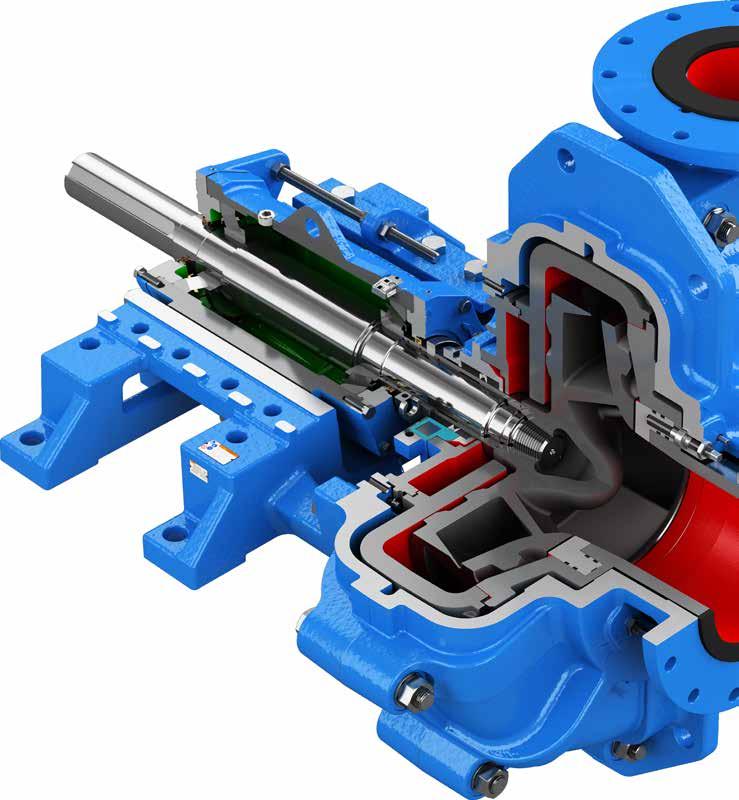 Goulds XHD Extra Heavy Duty World-Class Lined Slurry Pumps Designed for the toughest slurry applications Patented i-alert TM vibration and bearing temperature monitor.