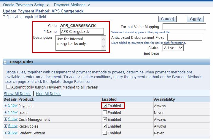 Configurations Needed to Implement Solution Payment Method (N) Payables Manager Setup Payments Payment Administrator Pay