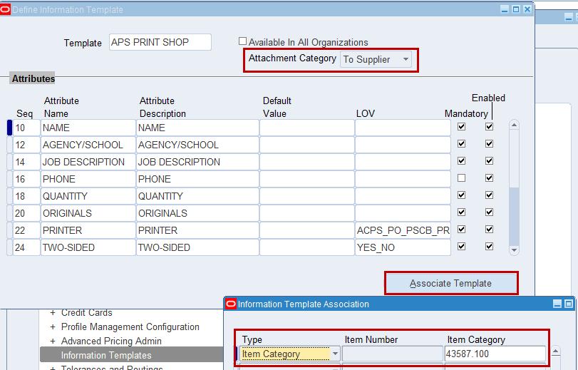 Configurations Needed to Implement Solution Define