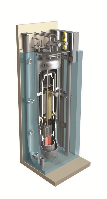 NuScale Module Initially developed by INL/OSU then licensed to NuScale Power 45 MWe capacity Integral PWR configuration Natural circulation of primary coolant Standard 17x17 pin fuel