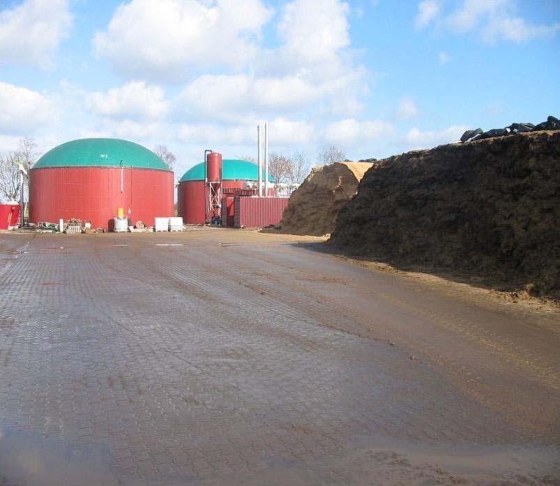 Biogas Plant Gebeke Internationales Substrates Green sillage: 27 t/d Corn sillage: 4.