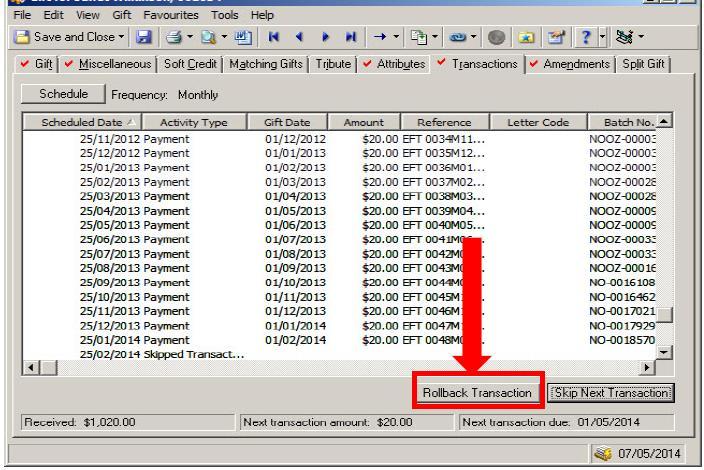 OPERATIONS Ask for 'missed payments'. When you call to re-activate, in letters, in emails.