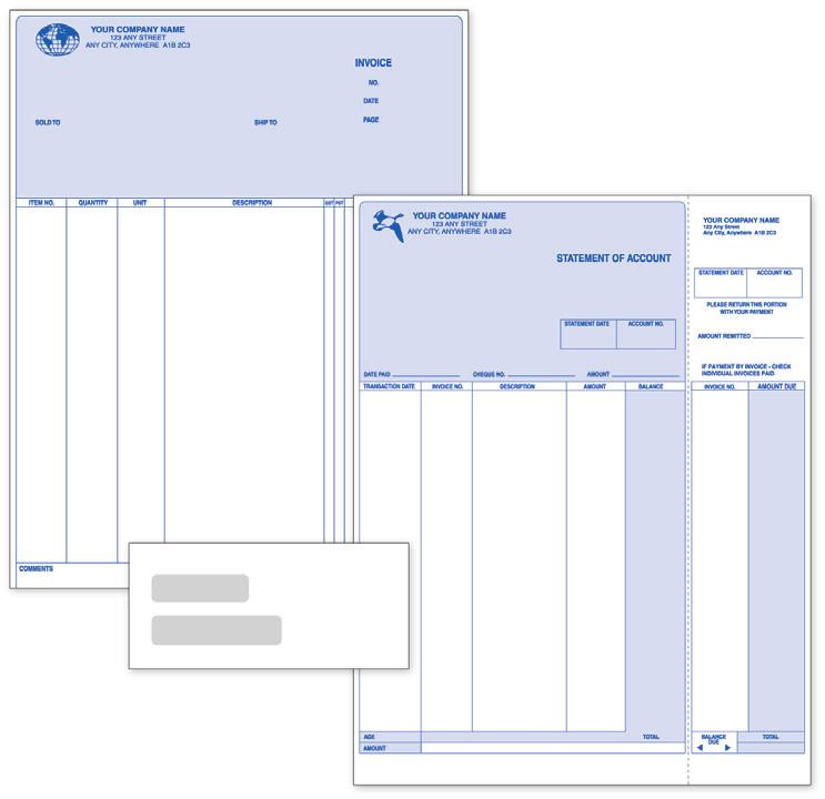 Statements and invoices Brand your company with a professional statement or purchase order! Keep your customers updated with complete account information.