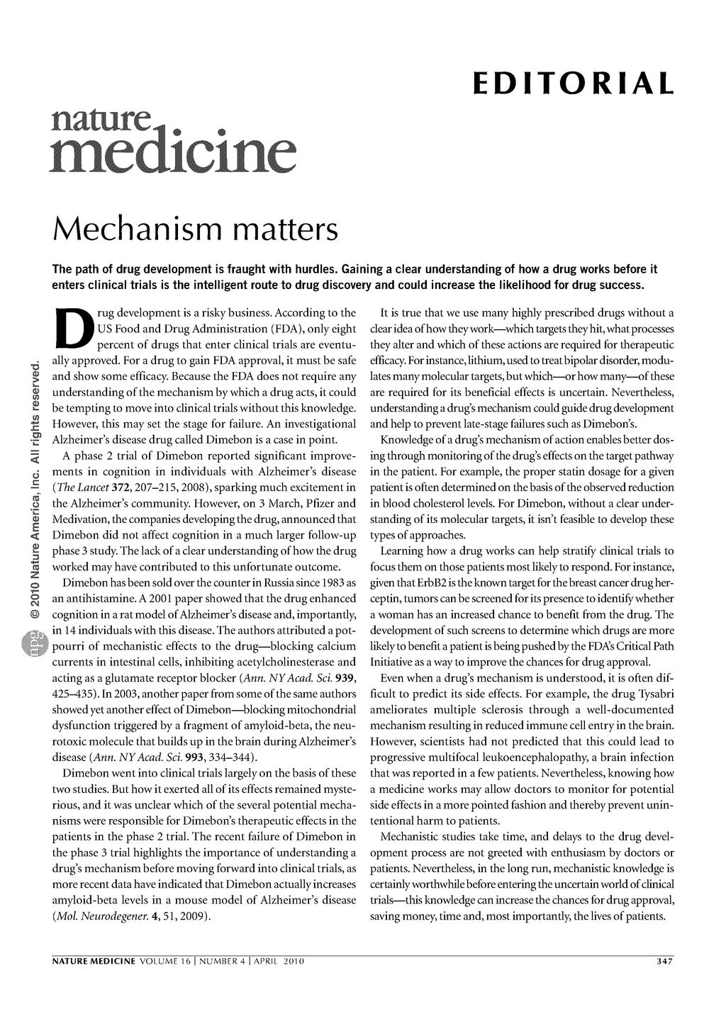 The Path to Innovative Medicines nature