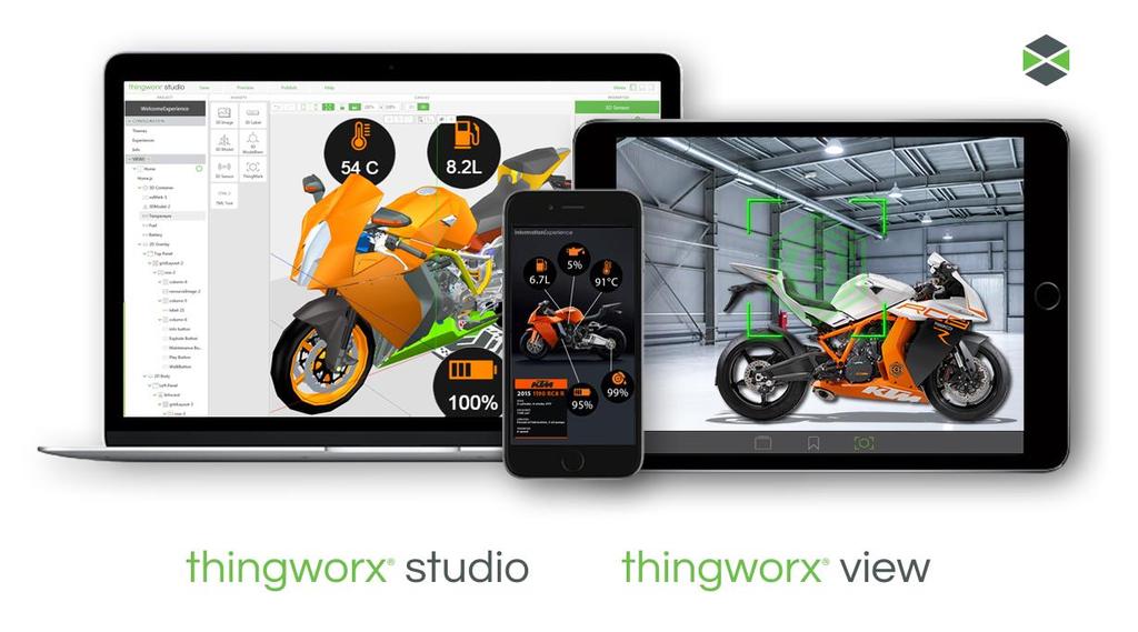 THINGWORX STUDIO Author AR without writing any code Augmented Reality for the Industrial Enterprise