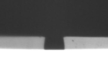lines; bottom row: 4 µm lines) fi 1st exposure dose too low: dark erosion fi 1st exposure
