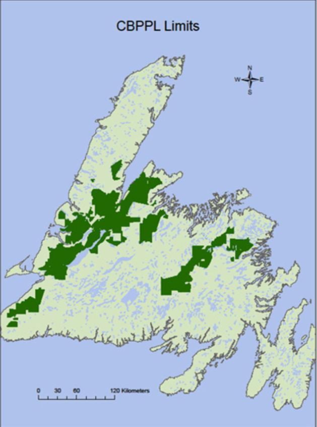 Description of the Defined Forest Area The Forest CBPPL manages approximately 1.5 million hectares of Crown land on the Island of Newfoundland.