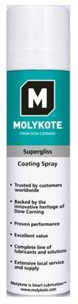 Molykote Powder Micro Size Solid lubricant, as a dry brushed (rubbed-on) lubricating film for metallic contacts. As a solid lubricant additive for self-lubricating plastics and sinter metal parts.