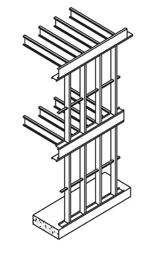 Wind-Bearing LSF may be used in buildings of any height.