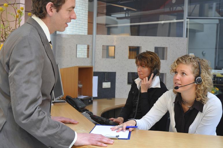 Switchvox for the Receptionist An receptionist is often the first person with whom customers interact when they come to an automobile dealership.