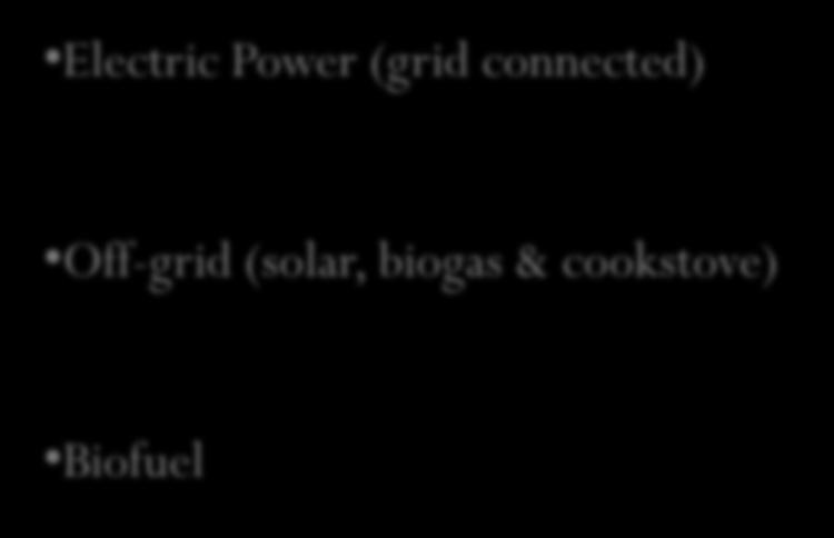 II. CRGE Power Supply Electric Power (grid