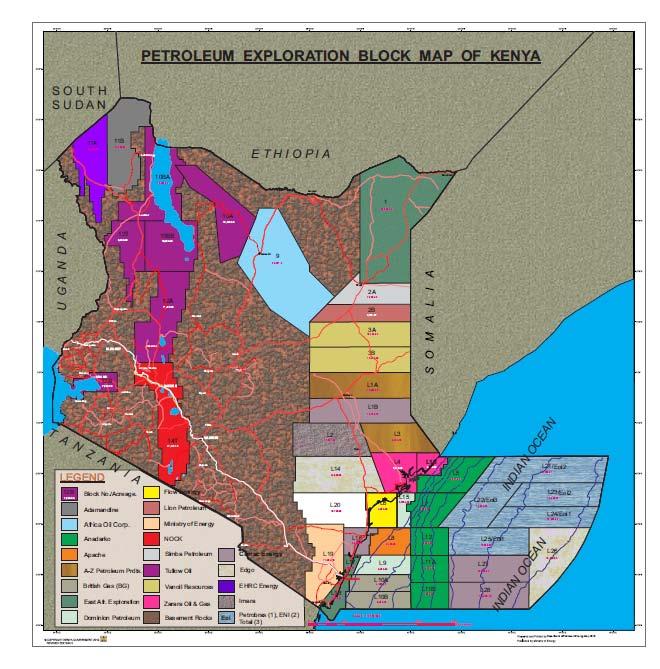 2. Kenya had no known commercial reserves of petroleum until March 2012 when Tullow Oil, discovered oil in Ngamia-1 well at Lokichar in Turkana County.