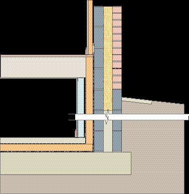 Non-residential new build: Walls 4.5 Internally insulated Internal insulation of basement walls is only recommended for existing basements where it is not possible to insulate the basement externally.