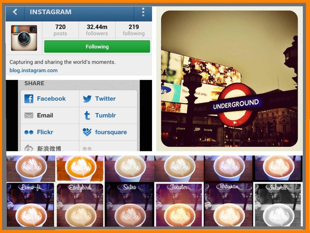 I - Overview of Instagram 3 Introduction Instagram is an online photo/video sharing and social networking service, currently the fastest growing social platform globally since its launch in 2010.