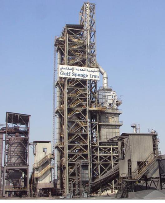 Gulf Sponge Iron EISC (Gulf Sponge Iron) is located in Mussaffah industrial area, Abu Dhabi Design capacity: 0.
