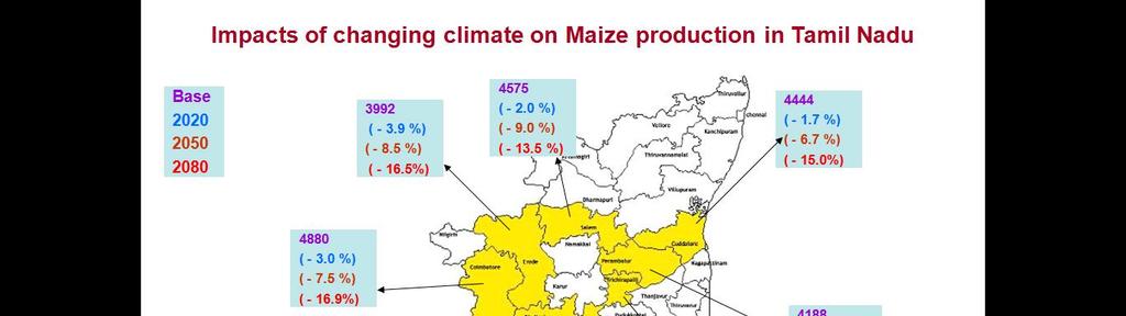 maize growing districts of Tamil Nadu using