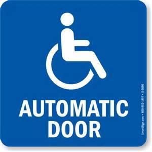 Repair or replace door opener Note: Automatic or power-assisted doors are not required. Also, there is no pounds of force requirement for exterior doors. 1.40 404.2.
