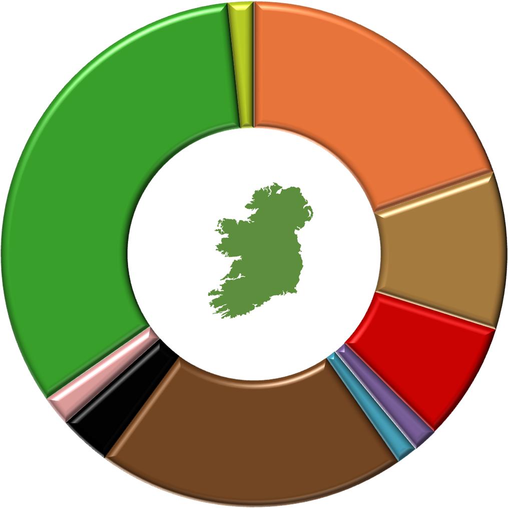 GHG & Ammonia Emissions Irish Agriculture accounts for 33% of Irish national emissions (EU = 9%) Due to
