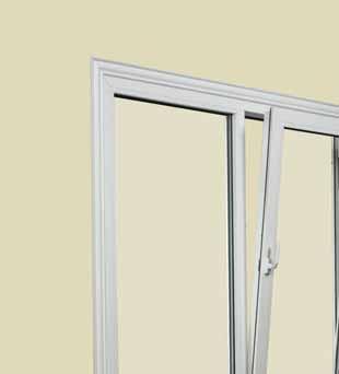 SERIES 1000 VINYL TILT-TURN WINDOW + Dual steel-reinforced frame and sash panels provide maximum strength and rigidity + High-performance weather stripping provides superior resistance to wind and