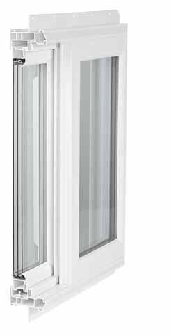 SERIES 9000 VINYL SLIDER WINDOW + Multi-cavity vinyl lineals improve thermal performance, help retard heat transfer and enhance sound absorbency + ¾" insulated glass provides energy saving + 3 ¼"