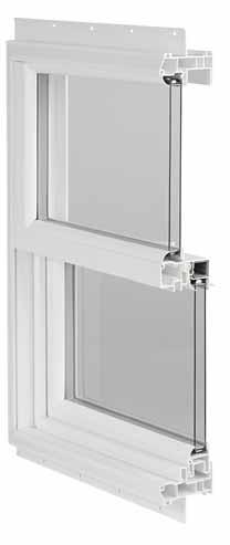 Available in 5 8" Flat or 1" Sculptured + Continuous head and sill to create twin and triple window units + EZ Action Positive Action Lock + Low-E Glass and insulating Argon Gas + Custom sizes