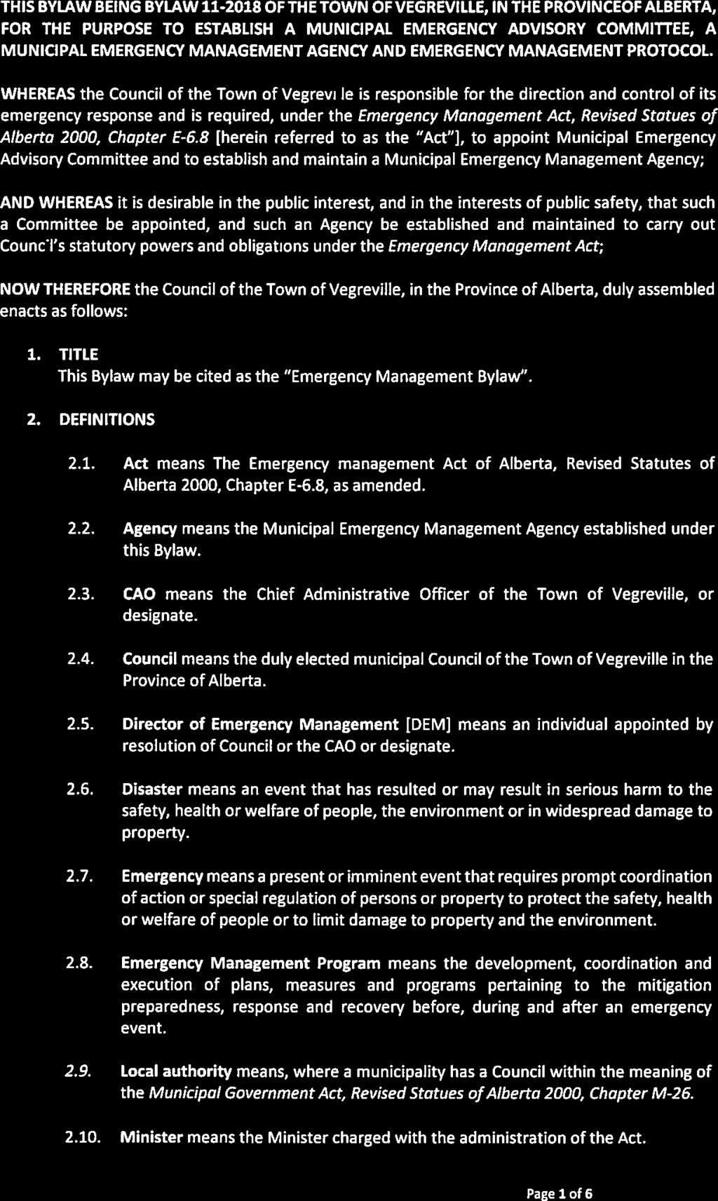 \ 4 7 TOWN OF 77 BYLAW NO.