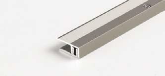 Aluminium profiles All four versions are offered as aluminium profiles in anodised silver or stainless steel.