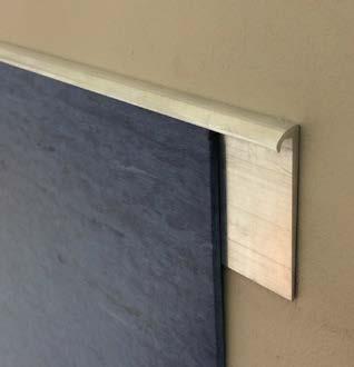 DETAIL TRIM FLOOR / WALL JUNCTIONS DT059 Provides a finished edge to coved