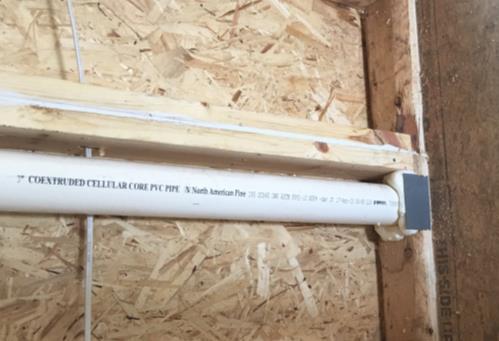 Acceptable Top Plate Insulation Contracor Polyethylene sheet/caulk Yes Acceptable Drywall Interior partition to top plate wall to exterior N/A N/A wall Carpentry Contractor Polyethylene sheet/caulk
